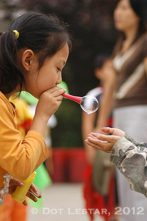 Blowing bubbles