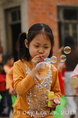 Blowing bubbles