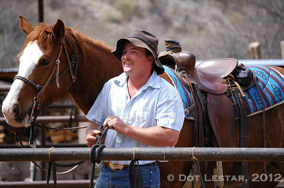 Cowboy in the morning